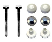 DBJ set de fixation pour toilet M6 x 70 mm - blanc/chromé - prix par set