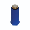 Henco afdrukplug m messing schroefdraad blauw 1/2" - 80mm