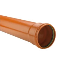 Eupen Eucarigid-RE PVC RIO tuyau avec manchon 160 x 3,2 mm (longueur 5m) - orange - prix par mètre