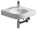 Geberit Renova Compact lavabo d'angle 695 x 500 mm - blanc - avec trou de robinet - avec trop-plein