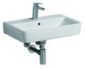 Geberit Renova Compact lavabo 600 x 370 mm - blanc KeraTect - avec trou de robinet - avec trop-plein