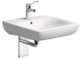 Geberit Renova Comfort lavabo 550 x 550 mm - blanc KeraTect - avec trou de robinet - avec trop-plein