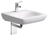 Geberit Renova Nr1 Comfort lavabo 650 x 550 mm - blanc Keralith - avec trou de robinet - sans trop-plein