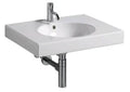 Geberit Preciosa II lavabo 600 x 550 mm - blanc KeraTect - avec trou de robinet - avec trop-plein