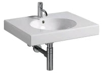 Geberit Preciosa II lavabo 600 x 550 mm - blanc KeraTect - avec trou de robinet - avec trop-plein