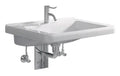 Geberit Renova Comfort lavabo 550 x 550 mm - blanc - avec trou de robinet - sans trop-plein