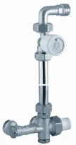 Giacomini  R436M-1 ens. mono-tube mur rob. droit+courbe aa 1/2" X18X16