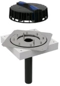Geberit Pluvia entonnoir avec bride de serrage pour étanchéité synthétique pour toiture 56 mm (débit d'évacuation maximal 12l/s)
