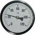 Tempolec thermomètreavec doigt de gant, fond blanc 63mm