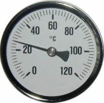 Tempolec thermomètreavec doigt de gant, fond blanc 63mm