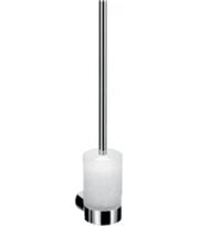 EMCO Fino porte-brosse verre de cristal satiné chromé