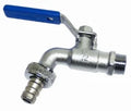 Arco Garden robinet de double service à bille avec levier (bleu) MM 3/4 x 3/4 - nikclé - avec raccord cannelé