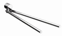 EMCO Rondo 2 porte-serviettes 2-parties pivotables 464 mm - chromé