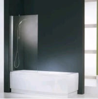 PARE - BAIGNOIRE NOVELLINI AURORA 80 - 150 ! chromé mat verre de securite clair réversible