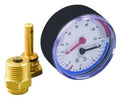 Euro-Index thermo-manomètre 80 mm - 0-120°C - axial - 0-4 bar - manchon de protection 1/2 x 120 mm