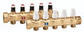 Caleffi collecteur avec robinet d'arrêt et débitmètre 5/4 - 4 x EK3/4 - prix par set
