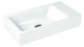 Kaldewei Puro lave-mains 550 x 300 x 100 mm - blanc alpine - avec trou de robinet droite - sans trop-plein - effet perlé