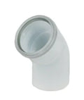 Ubbink Rolux PP coude 45° MF 80 x 80 mm - blanc