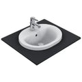 Ideal Standard Connect lavabo encastré ovale 620 x 460 mm - blanc - avec trou de robinet - avec trop-plein