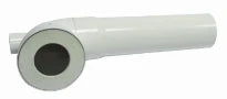 Nicoll WH coude de raccordement wc avec jonction 90 x 40 mm - blanc