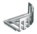 Emco System 2 panier d'angle fixation murale invisible mesure de coin 180 mm - chromé