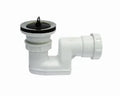 Viega PP siphon de douche avec crépine 6/4 x 70 mm - 40 mm - blanc synthétique - avec bouchon