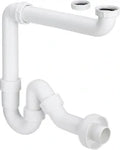Viega PP siphon tubulaire simple 5/4 x 40 mm - blanc synthétique