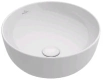 Villeroy & Boch Artis lavabo à poser rond 430 mm - blanc - sans trou de robinet - sans trop-plein