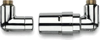 SET DE BONDE VASCO 1/2 chromé design equerre droite-avec tete thermostat
