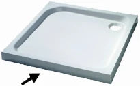 Huppe K Purano receveur de douche plint 1000 x 1000 mm - Eck blanc