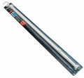 Coram Seallux rechte douchestang, 28mm wit 80x130cm
