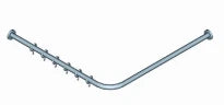 Coram Seallux barre de douche en coin 28mm 900 x 900 mm - chromé