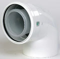 Ubbink Rolux concentrique PP/acier coude 87° 100/150 mm