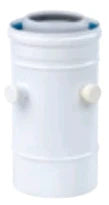 UBBINK Rolux aansluitstuk m meetnippels 80/125 MET/PP