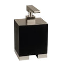GESSI Rettangolo Accessories Distributeur de savon liquide à poser noir. chromé