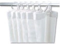 RIDEAU TUB DE DOUCHE 180 - 200 ! CM blanc pvc 12 anneaux