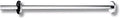 BARRE DE DOUCHE 100 - CM 2 CM inox brillant fixations invisibles - a raccourcir