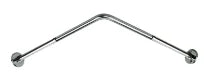 BARRE DE DOUCHE ANGULAIRE 70-90 - 20MM X 16MM inox inox 304 . porte rideaux d'angle réglable