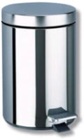 DELABIE ronde pedaalemmer 3 liter gepolijst 265x170 mm gepolijst