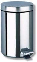 DELABIE ronde pedaalemmer 3 liter gepolijst 265x170 mm gepolijst