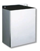 POUBELLE 13 L 280 - 150 o 320 ! inox . inox poli brillant sans couvercle