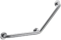 POIGNEE D'APPUI COIN DELABIE 400 - 400 o 32MM satiné 135° 3 points de fixation