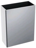 DELABIE afvalbak zonder deksel 38 liter gesatineerd 160x400x590 mm mat rvs