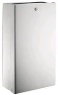 DELABIE afvalbak met klep 16 liter gepolijst 130x275x450 mm gepolijst