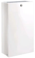 RECIPIENT DELABIE 16 270 - 130 o 475 ! blanc epoxy blanc poubelle murale