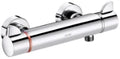 DELABIE Securitherm 2-gr. douchetherm onderuitg stand S-kopp M1/2" chroom