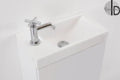 Detremmerie No Limit 20 lavabo 1 400 x 230 mm - 1 cuvette - blanc - céramique - avec trou de robinet - sans trop-plein