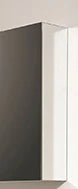Detremmerie No Limit Miroir pour le côté de l'armoire de toilette - profondeur 12 cm