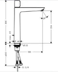 Hansgrohe Talis Select E mitigeur lavabo Comfortz240 chromé Select bouton poussoir,avec vidage