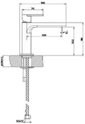 Gessi Via Manzoni mitigeur lavabo sans vidage - Blanc CN